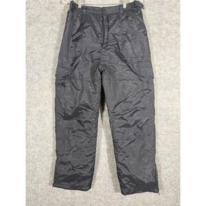 Climate Control Black Insulated Ski Snow Pants Cargo Pockets Size Large